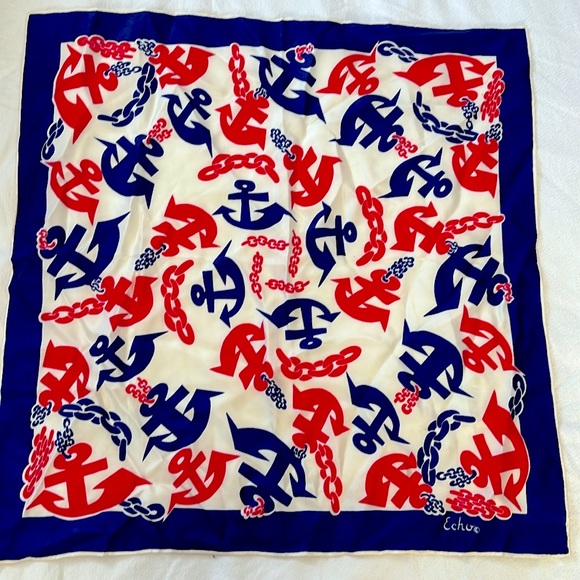 Vintage Echo Pure Silk Scarf - Picture 1 of 4